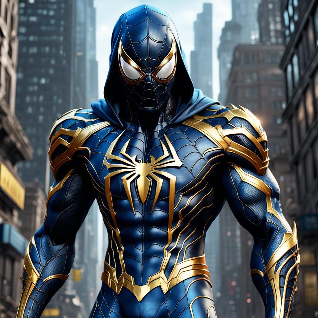 Spider-Man Venom: Hooded Suit Digital Art