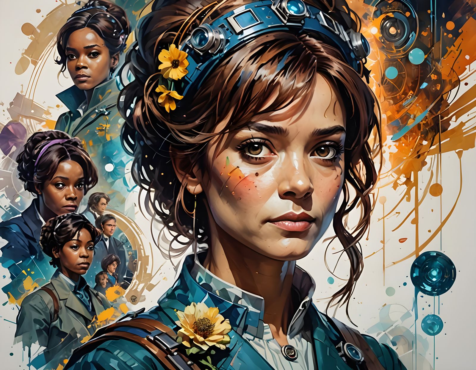 Barbara Wright and Jacqueline Hill: Golden Composition