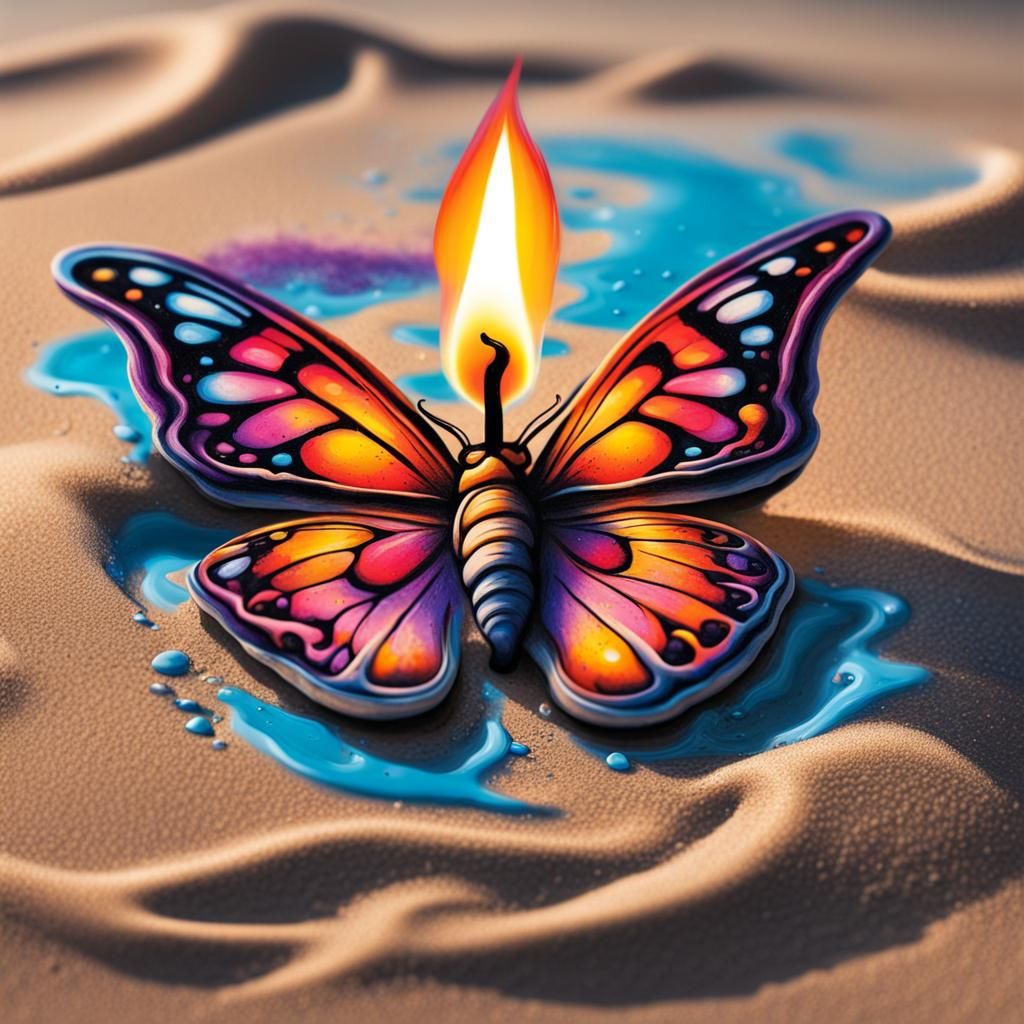 Butterfly Candle 2