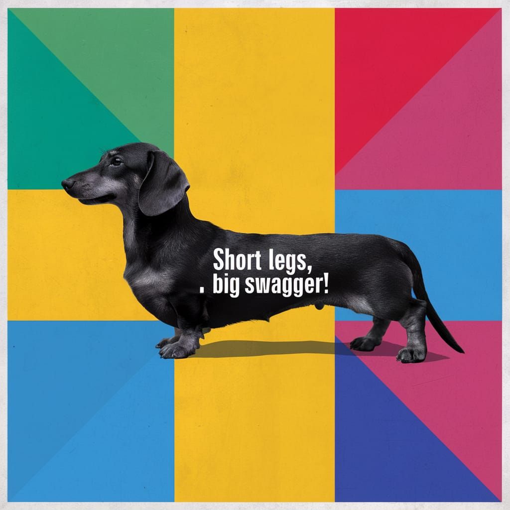 Dachshund Pop Art: Short Legs, Big Swagger