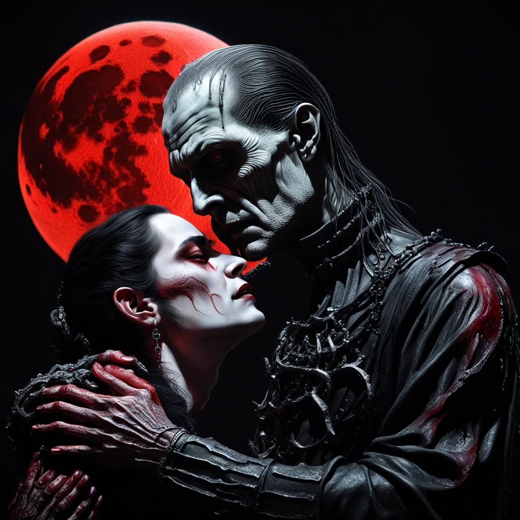 Gothic Lovers Under Blood-Red Moon: Romanticism in Darkness