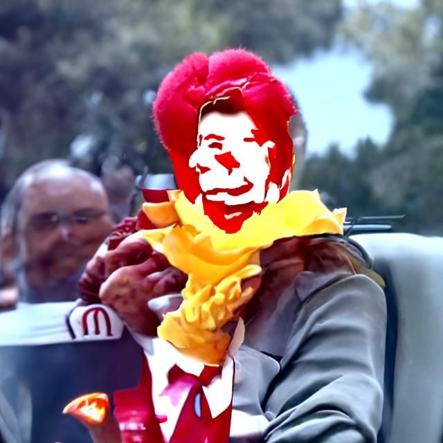 Ronald McDonald Reagan Portrait
