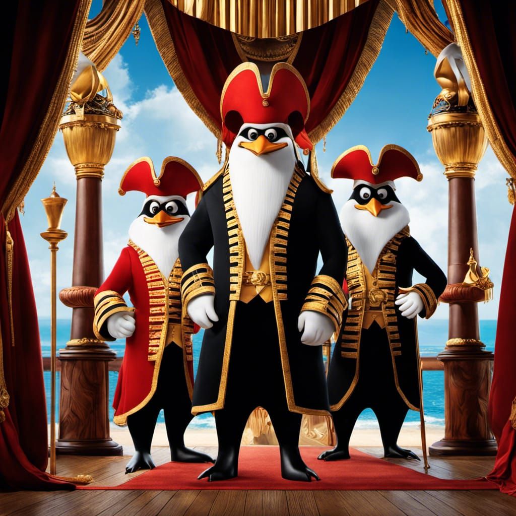 Penguin Pirates of Penzance: Cinematic Movie Poster