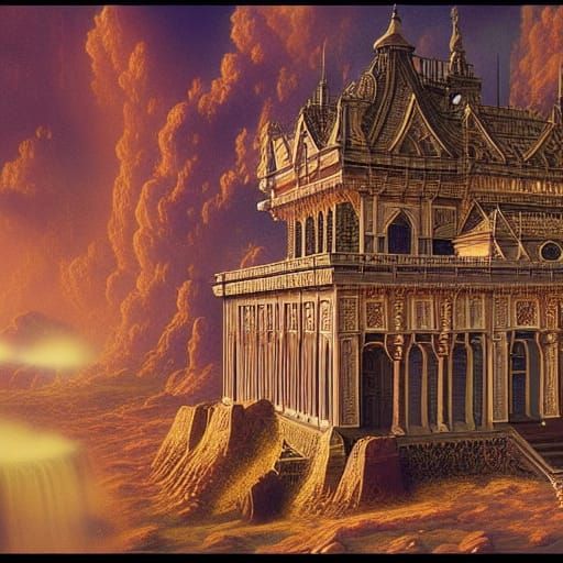 Epic Cinematic Digital Painting of Heaven's Gate