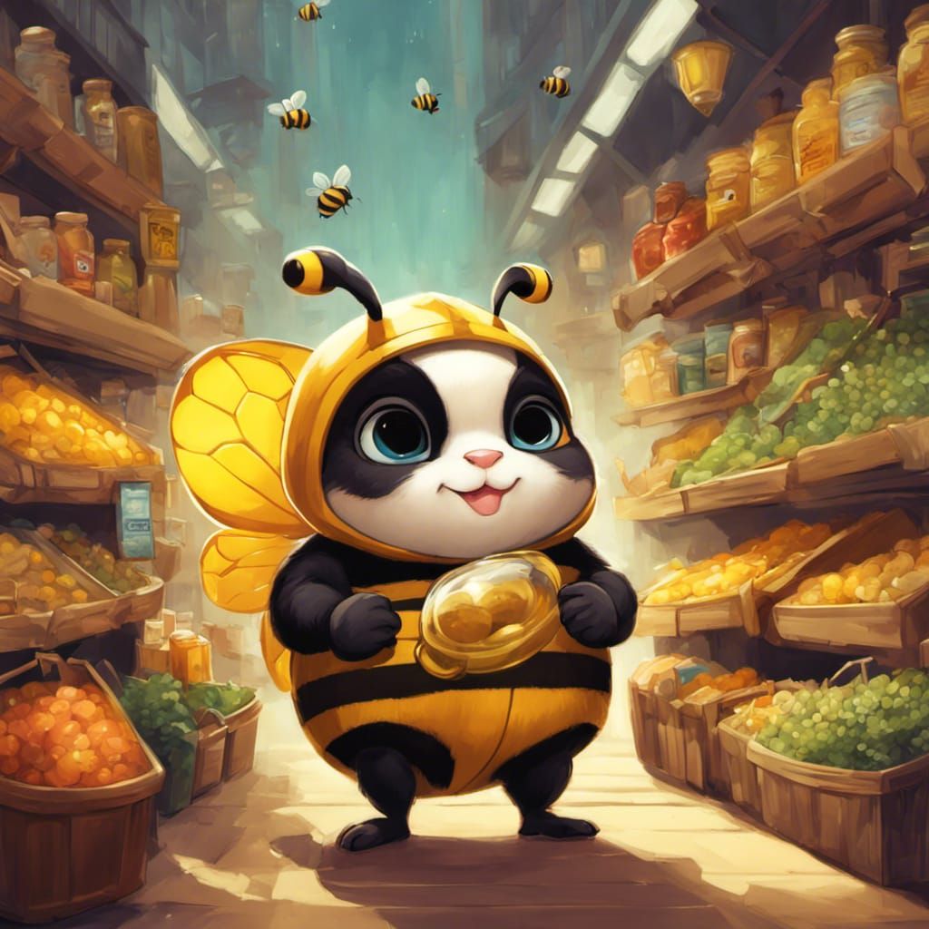 Bumblebee's Honey Shopping Trip: Graphic Novel Art