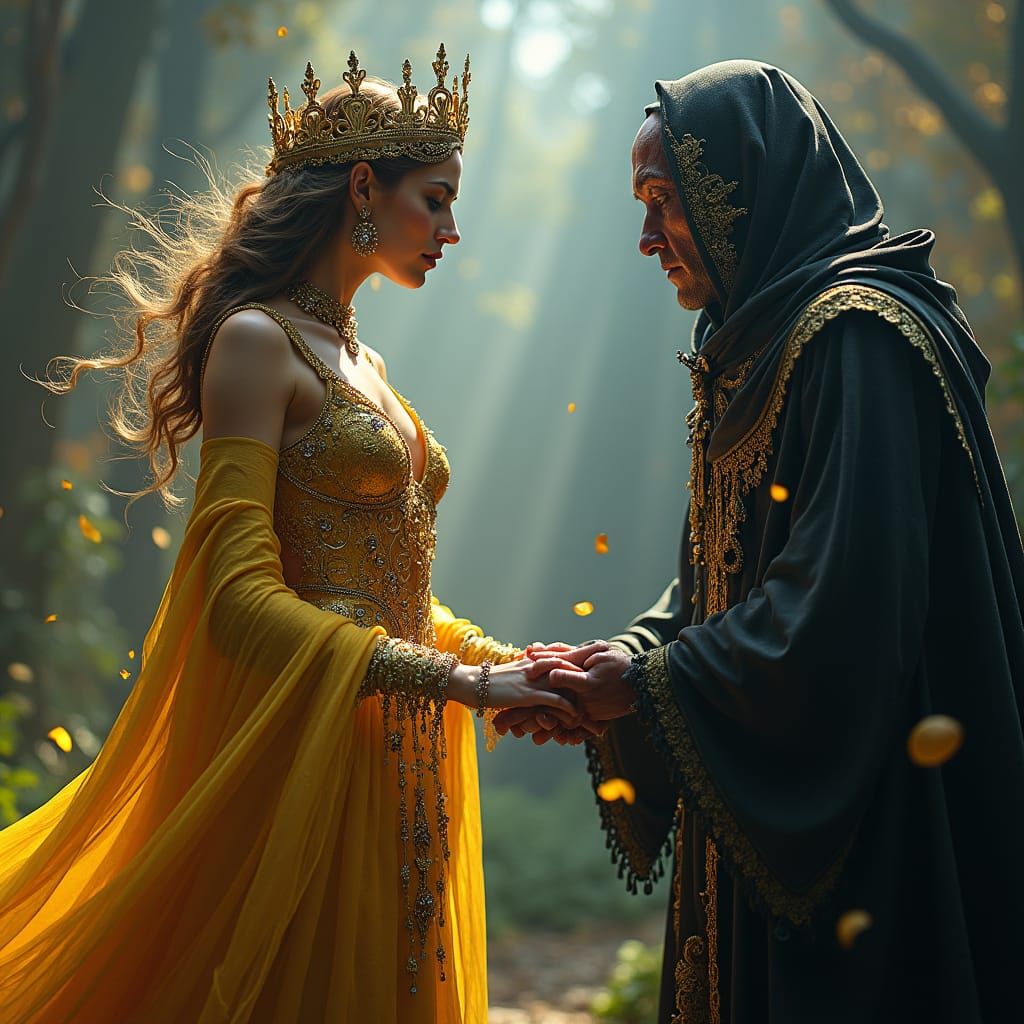 Good Witch Versus Bad Witch in Dark Fantasy Art