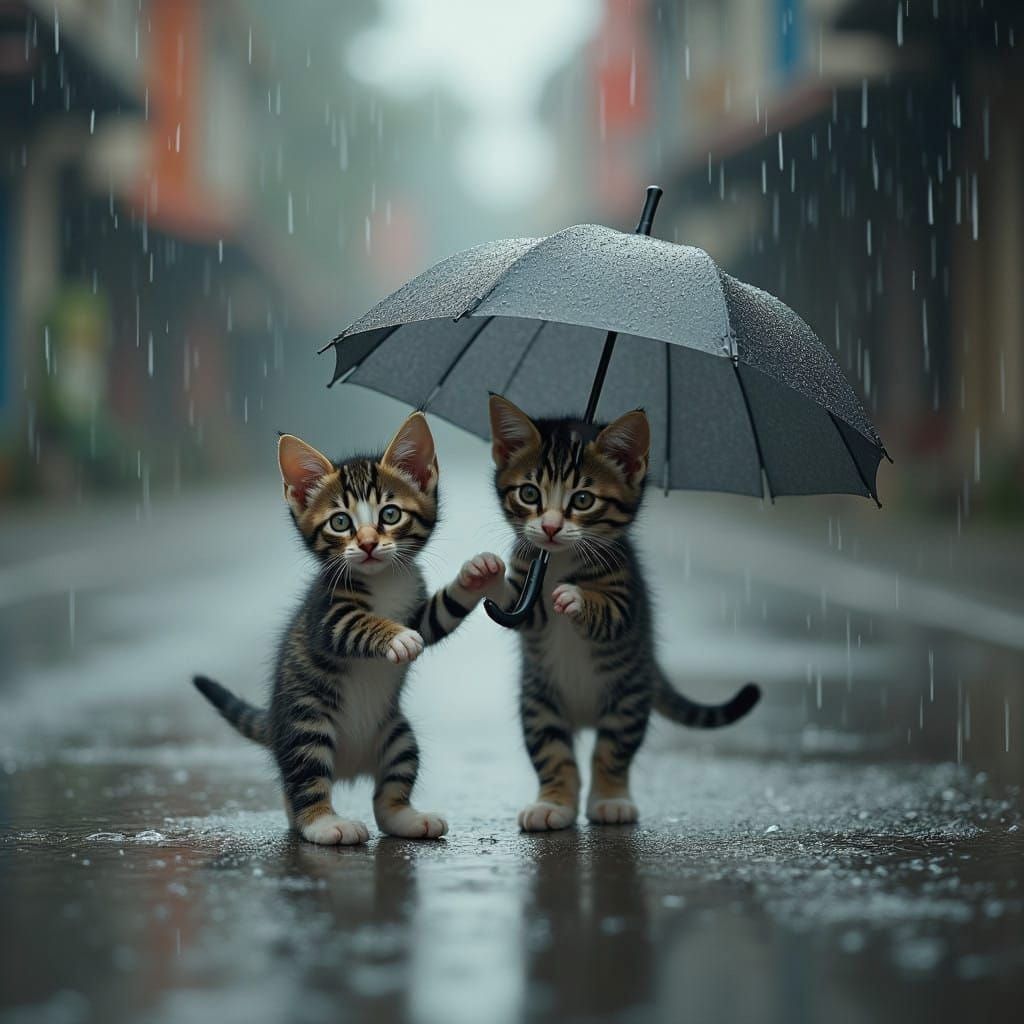 Mysterious Black Feline in Monochrome