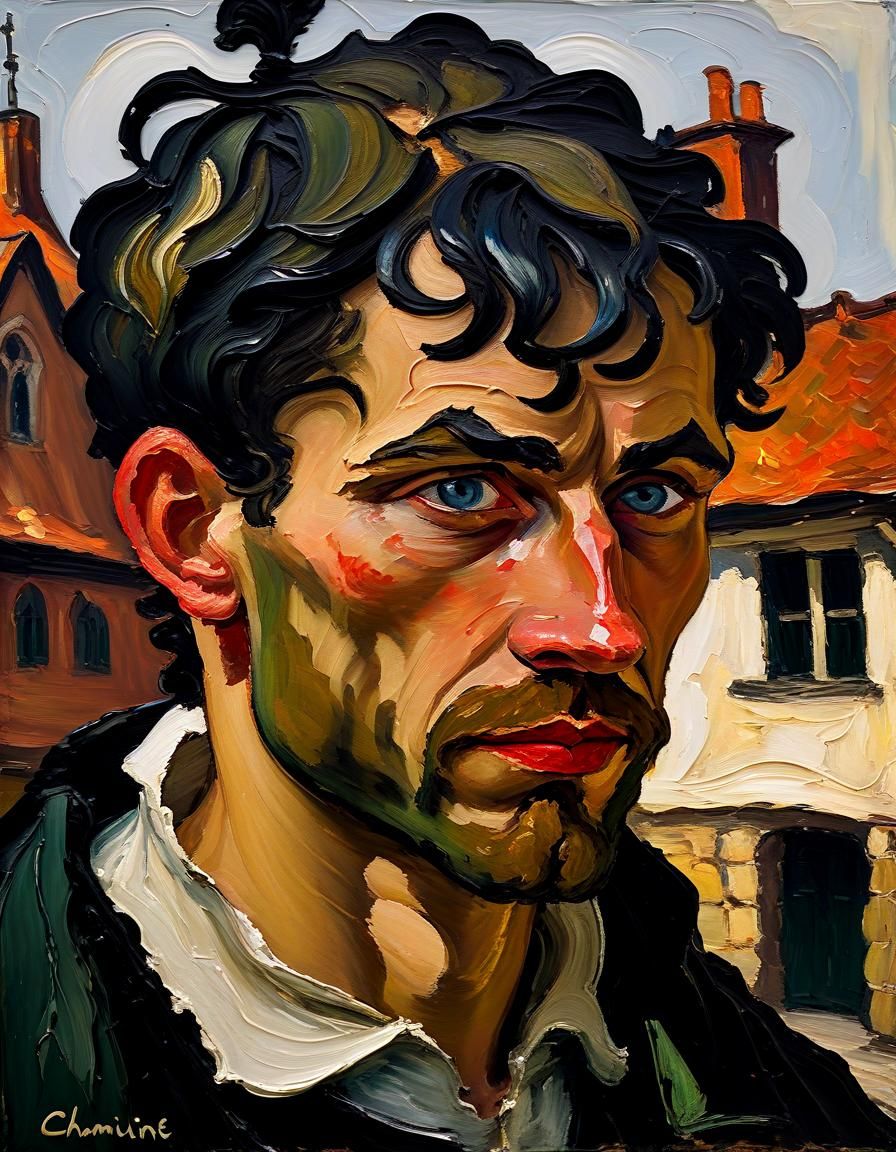 Medieval Gentleman in Earthy Hues