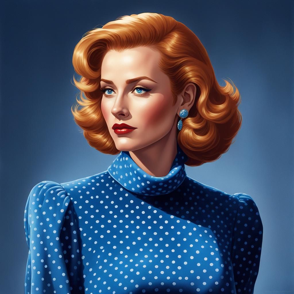 1990s Fashion Portrait in Hyperdetailed Fantasy Style