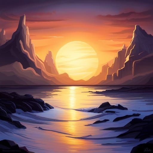 Everlasting Light: A Detailed Matte Painting