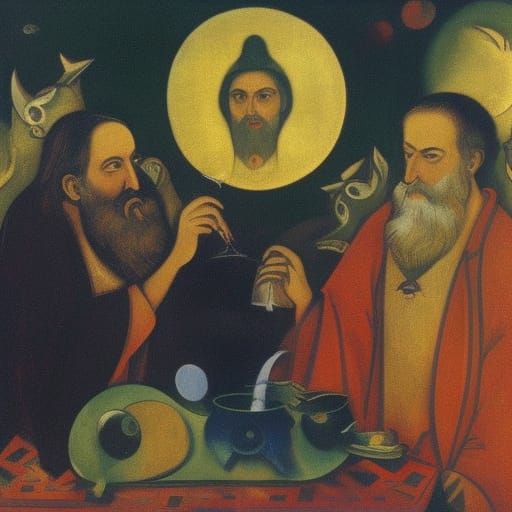 Hedgehog Enjoys Wine: A Surreal Artistic Rendition