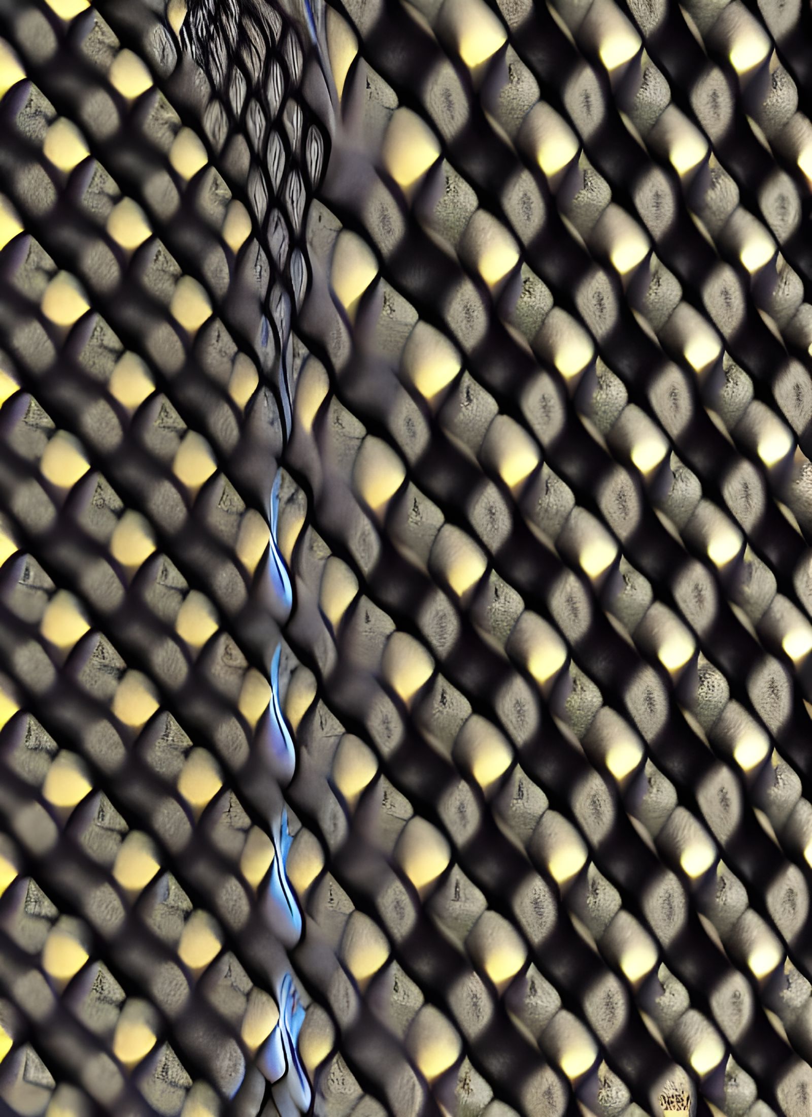 Abstract 3D Fractal Objects with Damascus Pattern