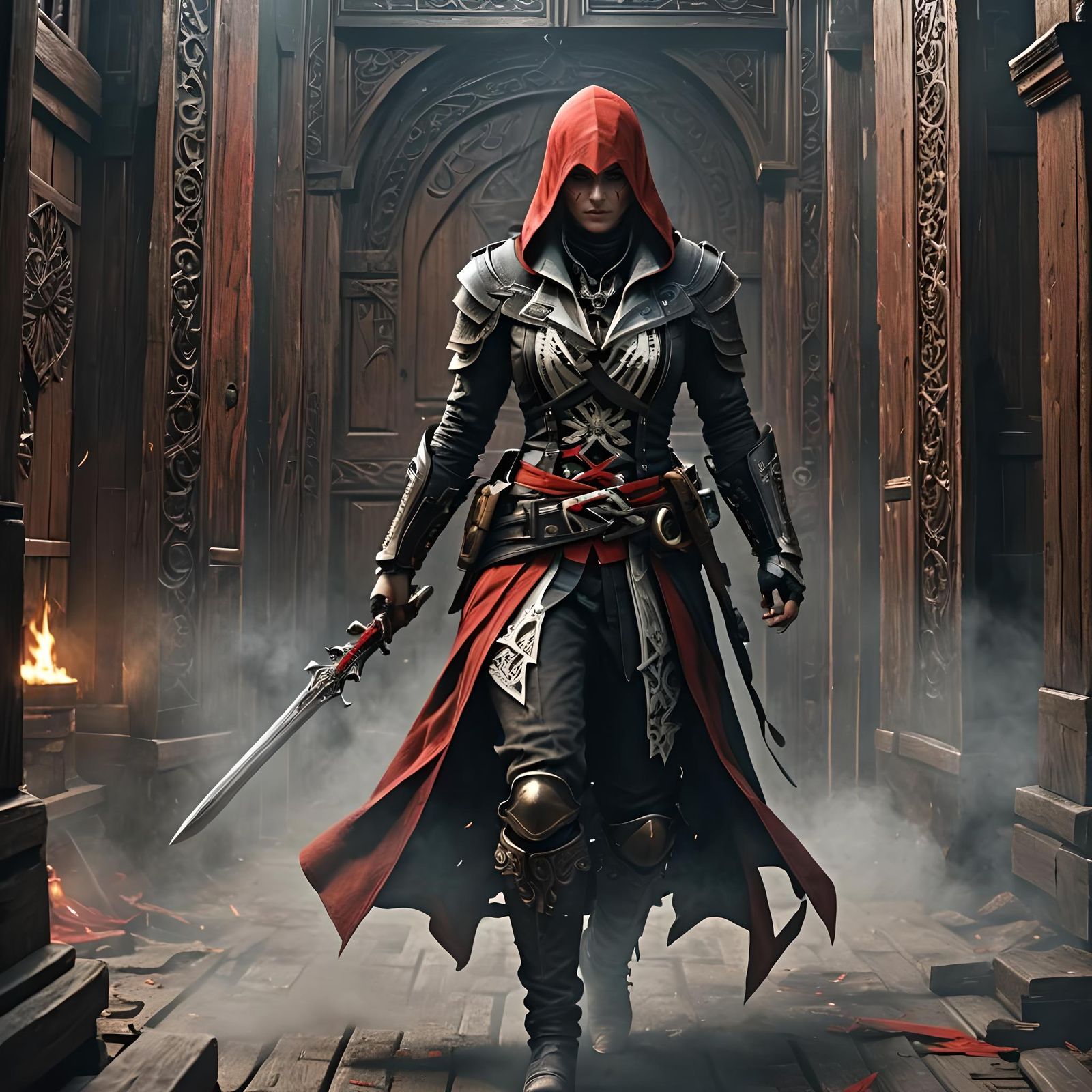 Female Assassin in Dungeon, Cinematic Quality