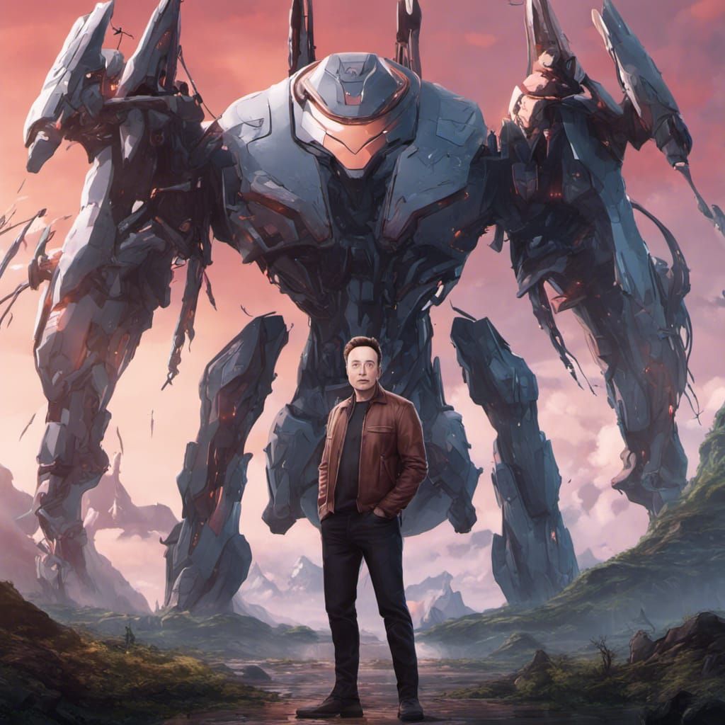 Elon Musk as Anime Character: Detailed Art