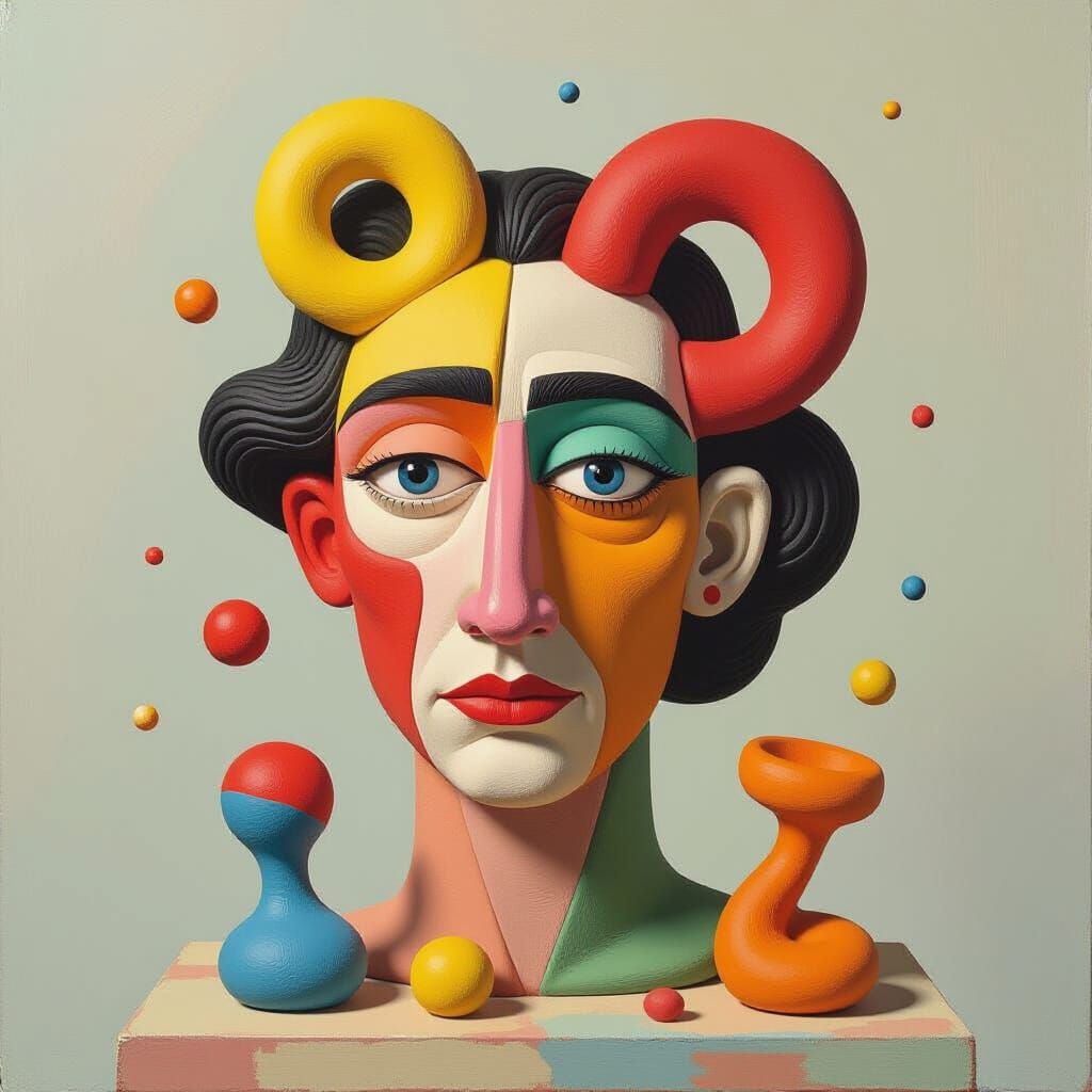 Vibrant Clay and Plasticine Art in Digital Style