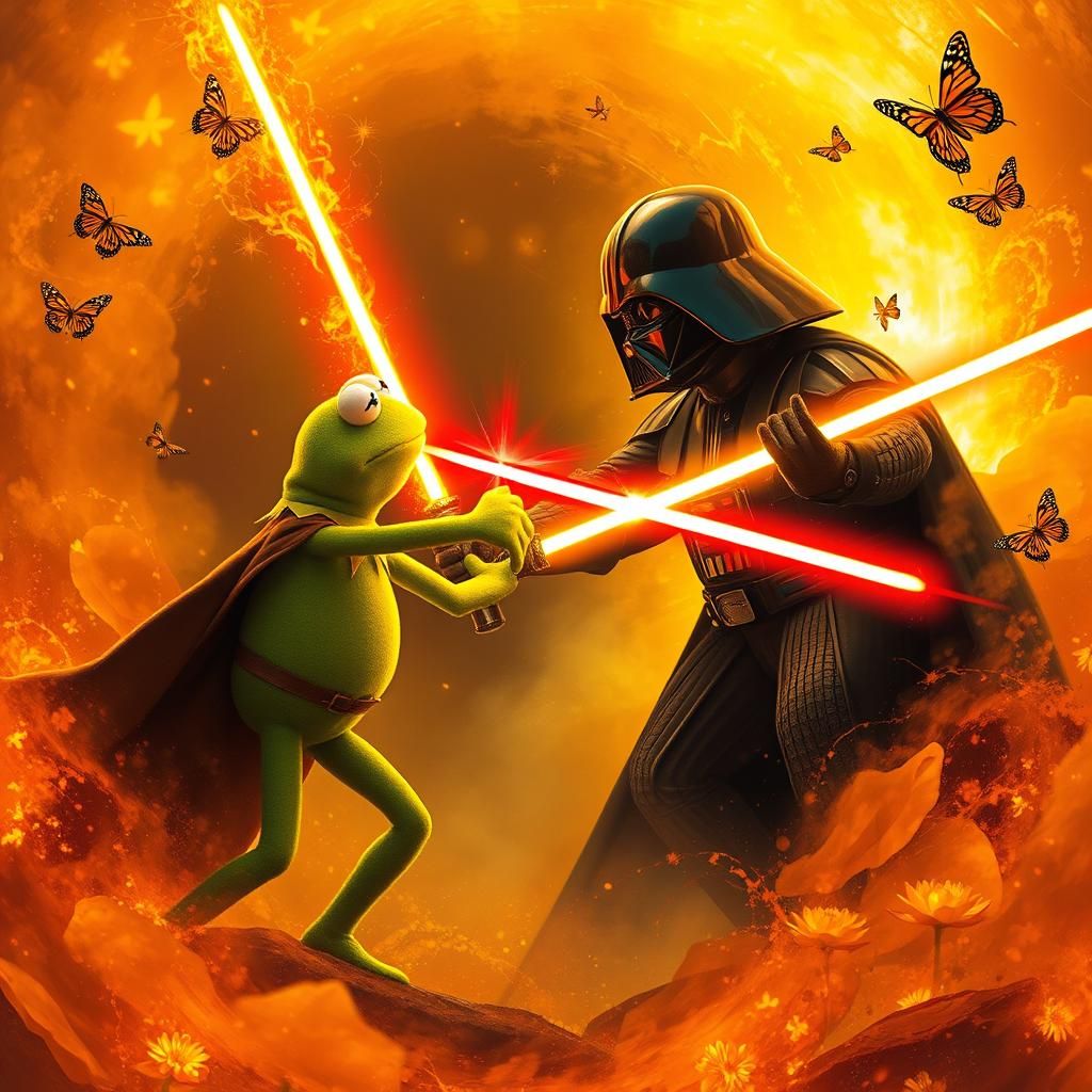 Epic Lightsaber Battle: Kermit vs Darth Vader