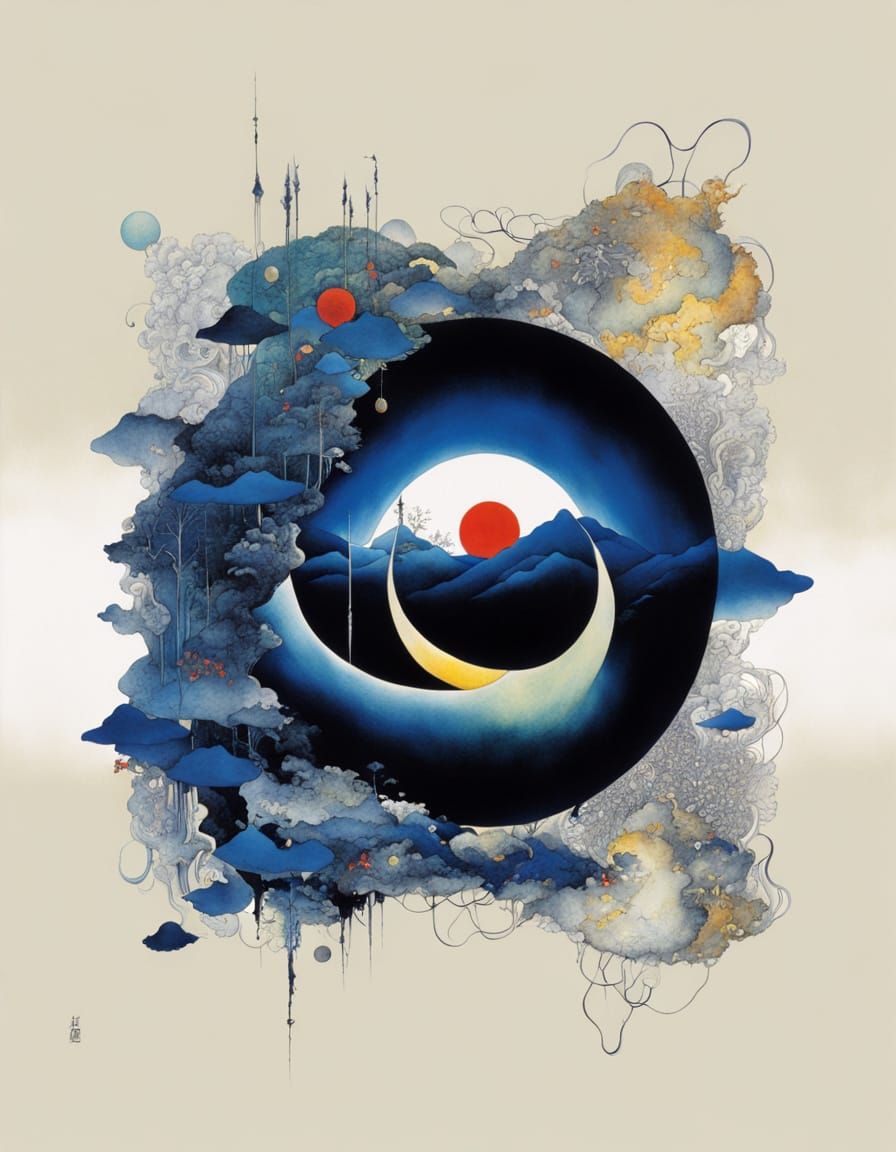 Surreal Bodyscape in Amano Style