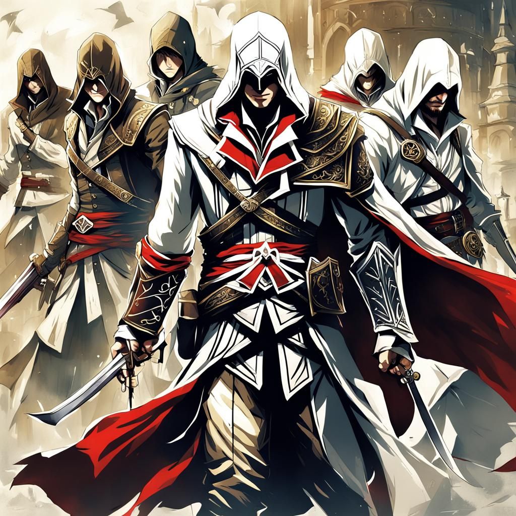 Anime Style Assassin's Creed Character