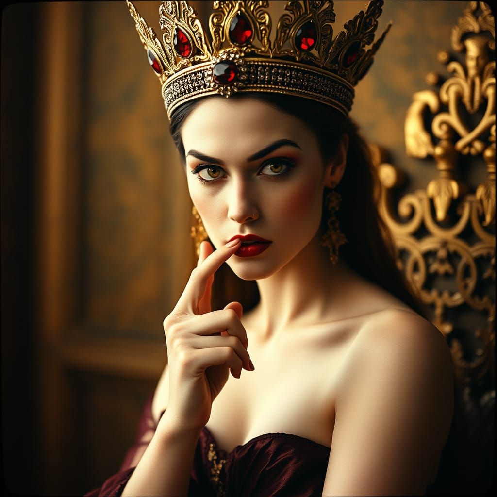 Regal Vampire Queen Exudes Ancient Power and Mystique