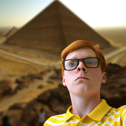 Ron Weasley Selfie at the Egyptian Pyramids