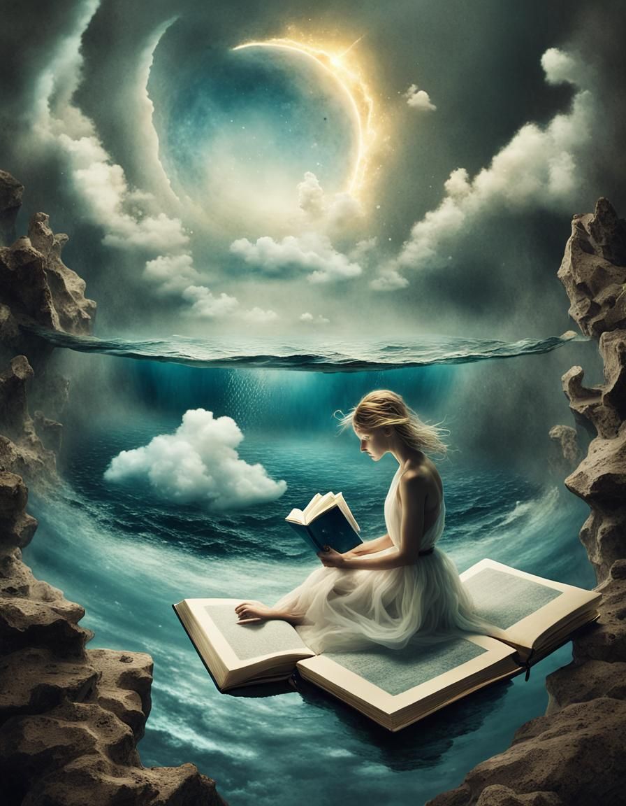 Underwater Portal Reader: Surreal Fantasy Art