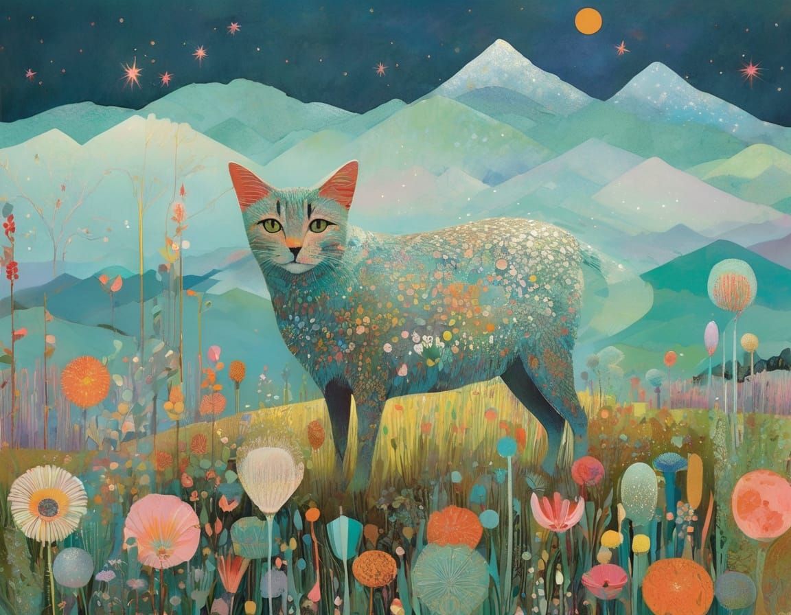 Vibrant Pastel Colors in Charming Artistic Style