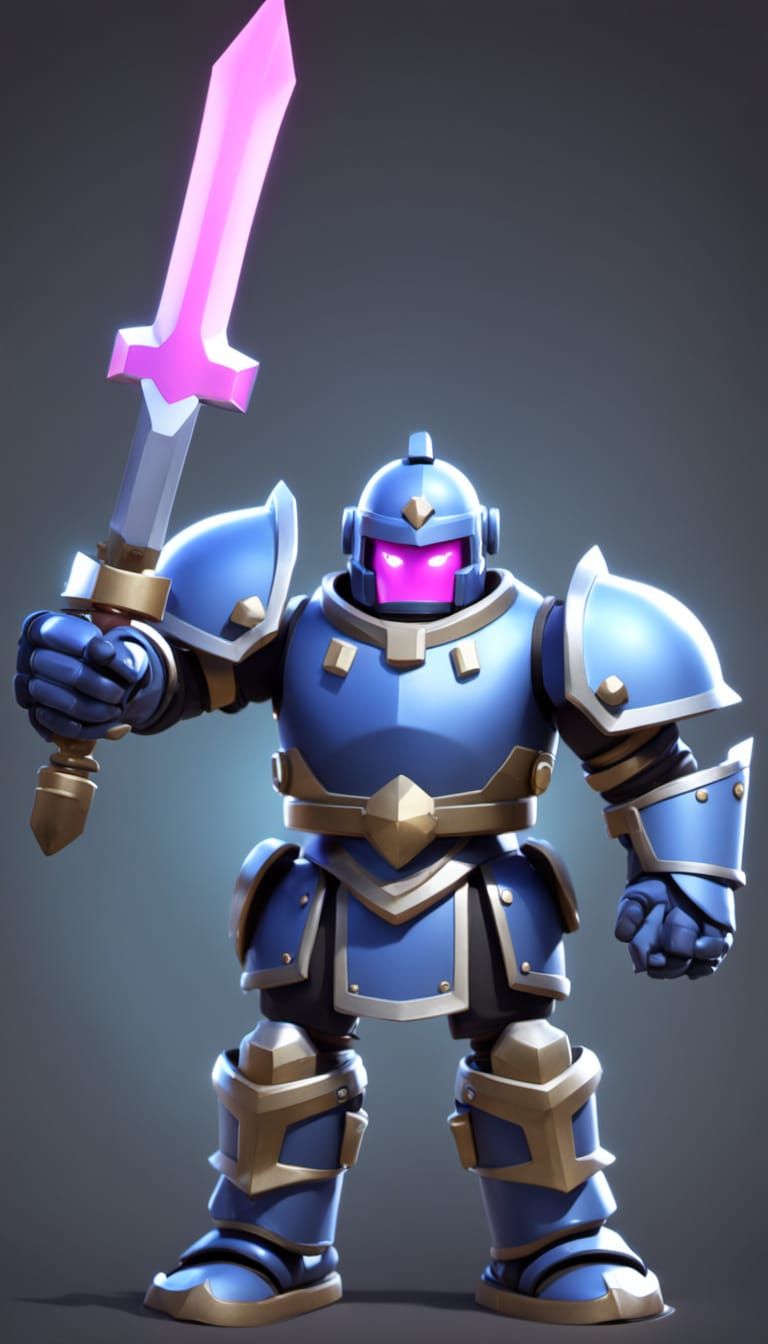 Robotic Knight P.E.K.K.A. in Cinematic CGI