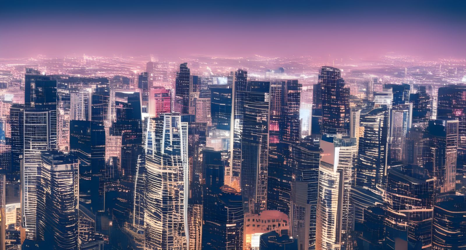 Futuristic 8k Cityscape with Skyscrapers