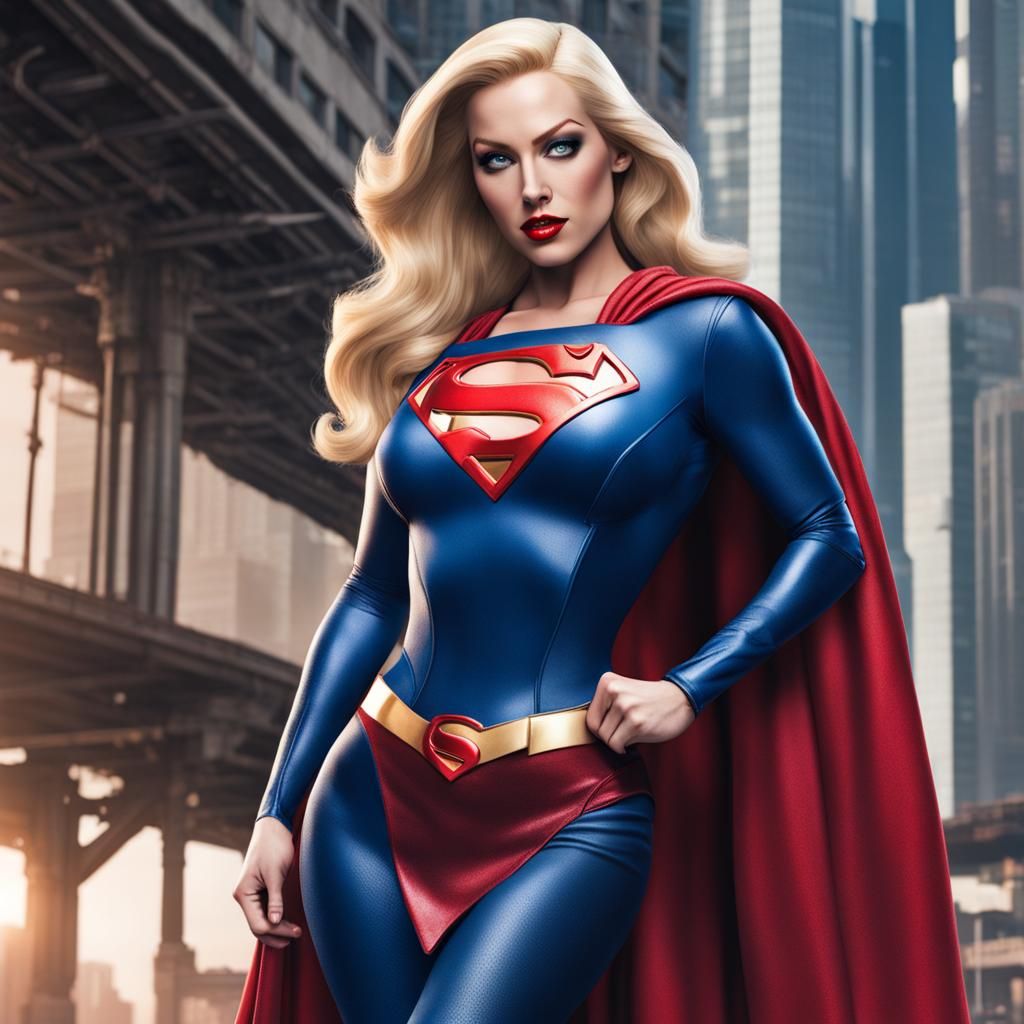 Jessica Rabbit as Supergirl Full Body Image