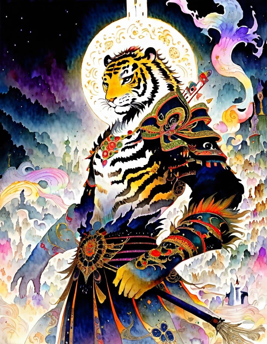 Tiger Warrior in Celestial Realm