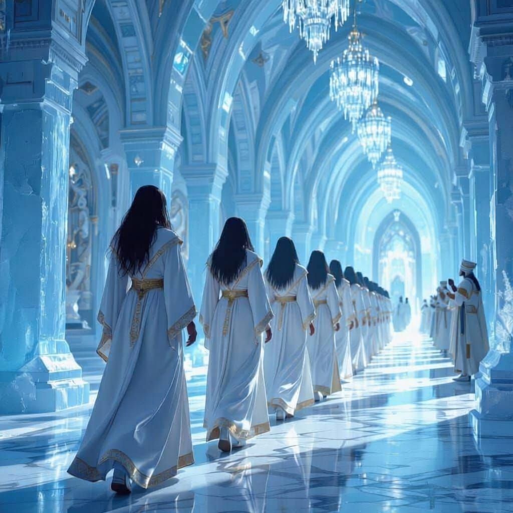 Priestesses in Enchanted Ice Castle