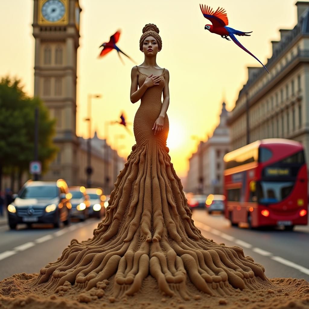 Ornate Sand Lady at London Junction