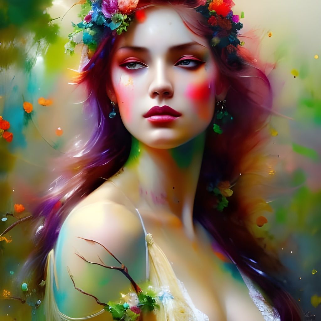 Rouge Blush (My Imaginary Wife Series, Portrait #11)