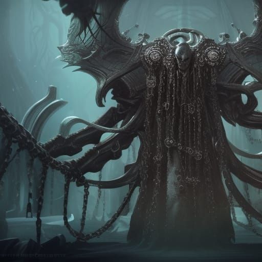 Chain Demon in Grom Style Concept Art