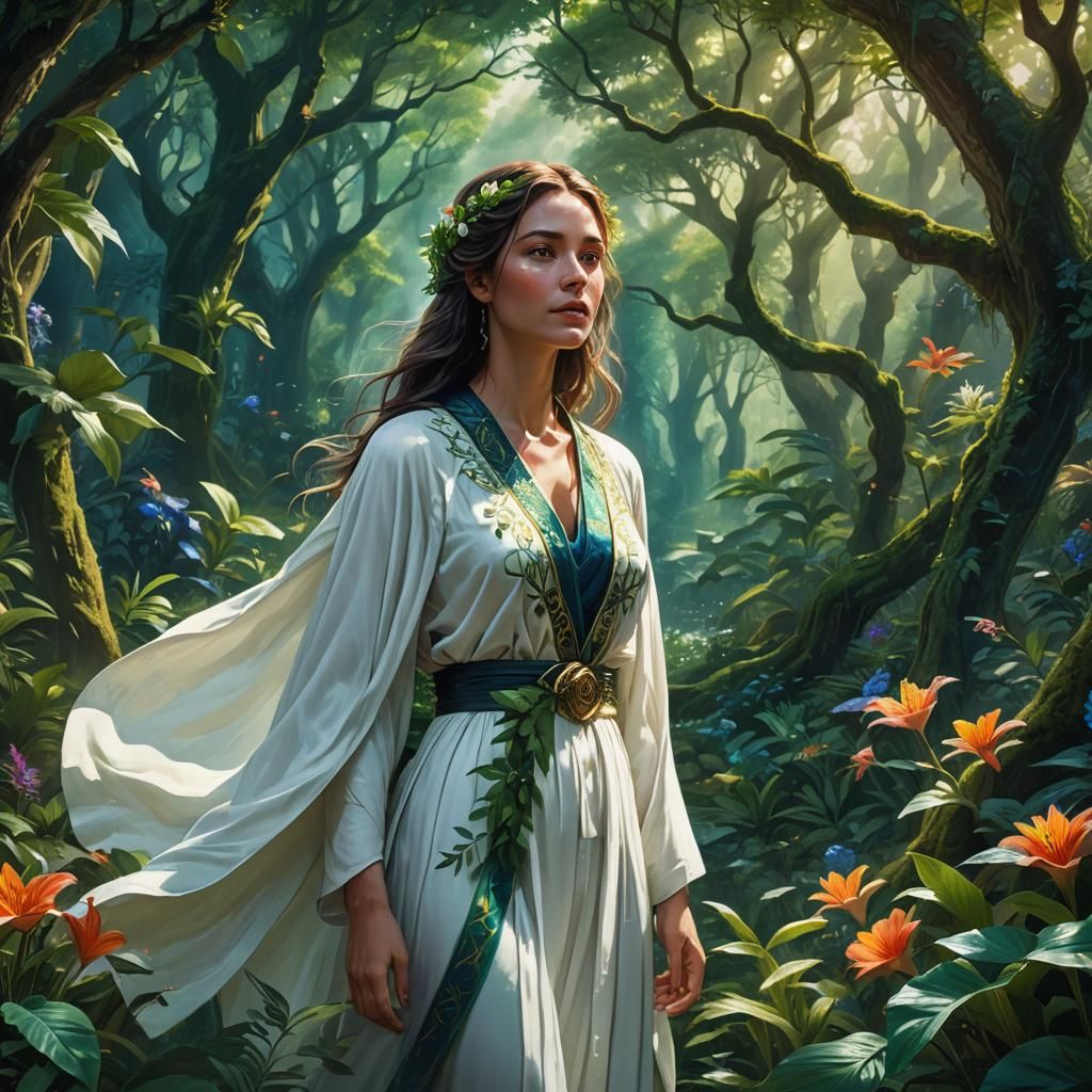 Mystical Forest Glade Concept Art in Unreal Engine