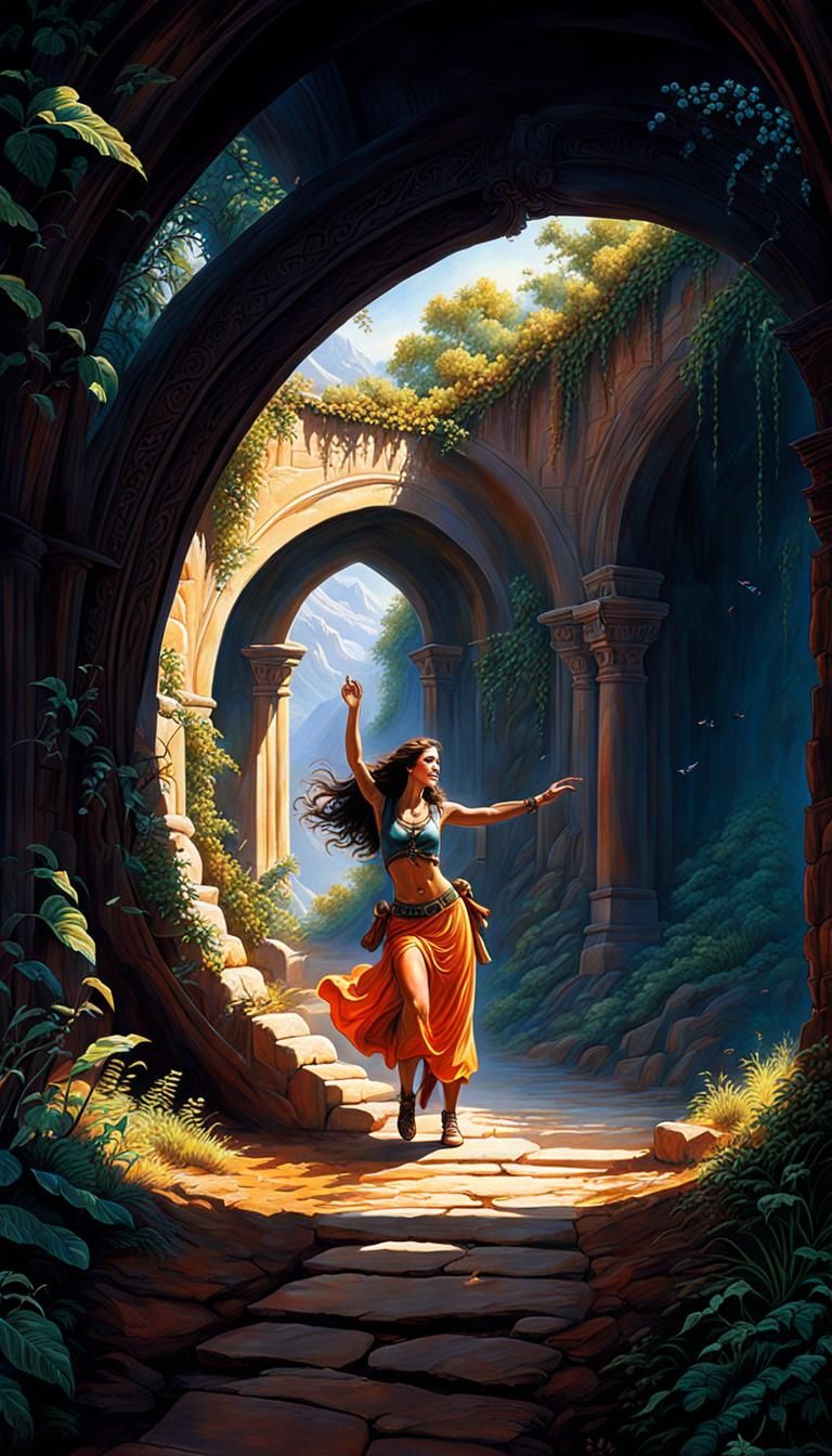 Arched Doorways with Joyful Celebration of Nature