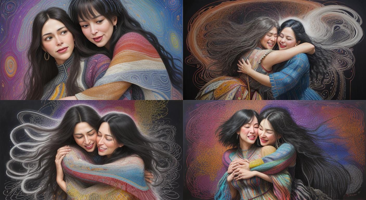 Heavenly Reunion: Angel and Dog in Mixed Media