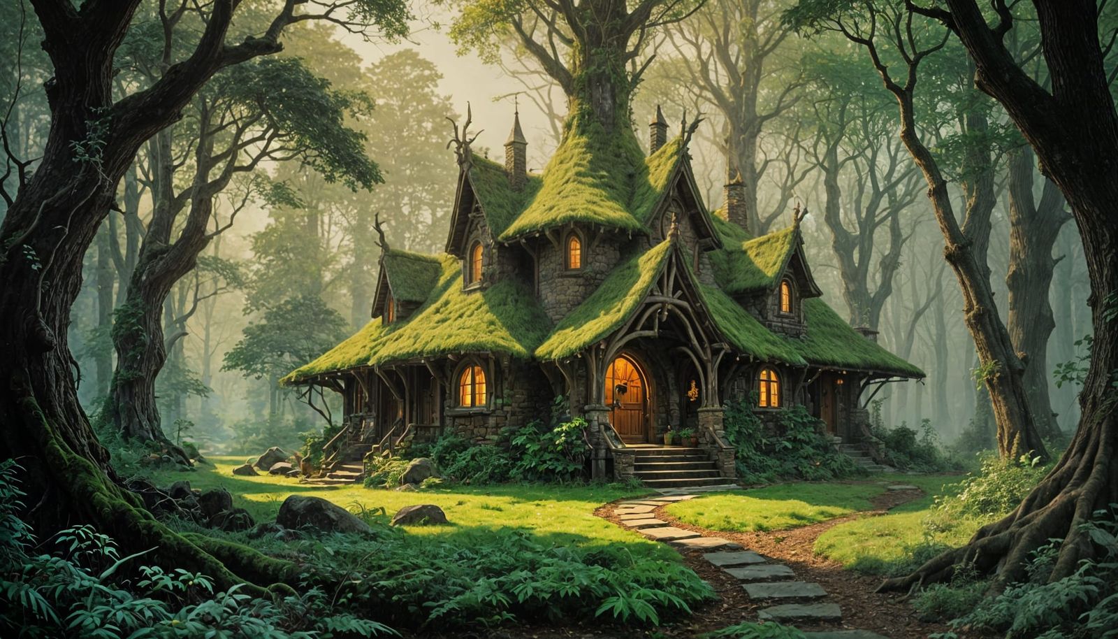 Elven Castle Cottage in Enchanted Forest