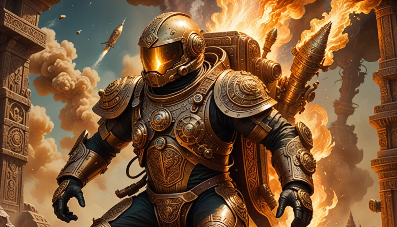 Mayan Astronauts in Steampunk Glory