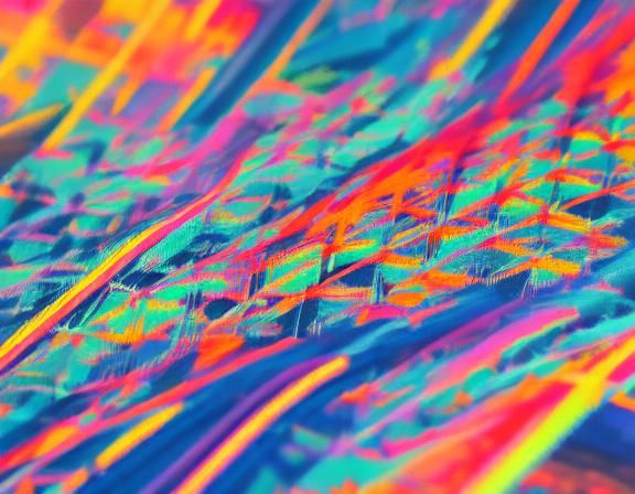 Vibrant Neon Stripes in Retro Synthwave Style