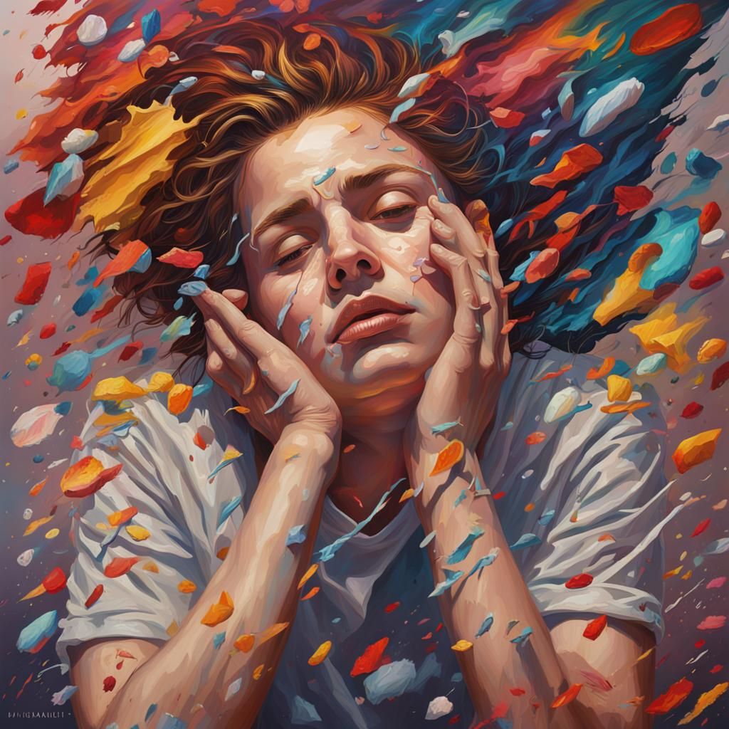 Hyperrealistic Splash Art Exploring Poetry, Love, and Addict...