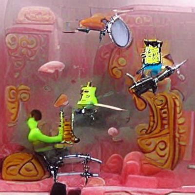 SpongeBob's Seahorse Battle with Flying Dutchman