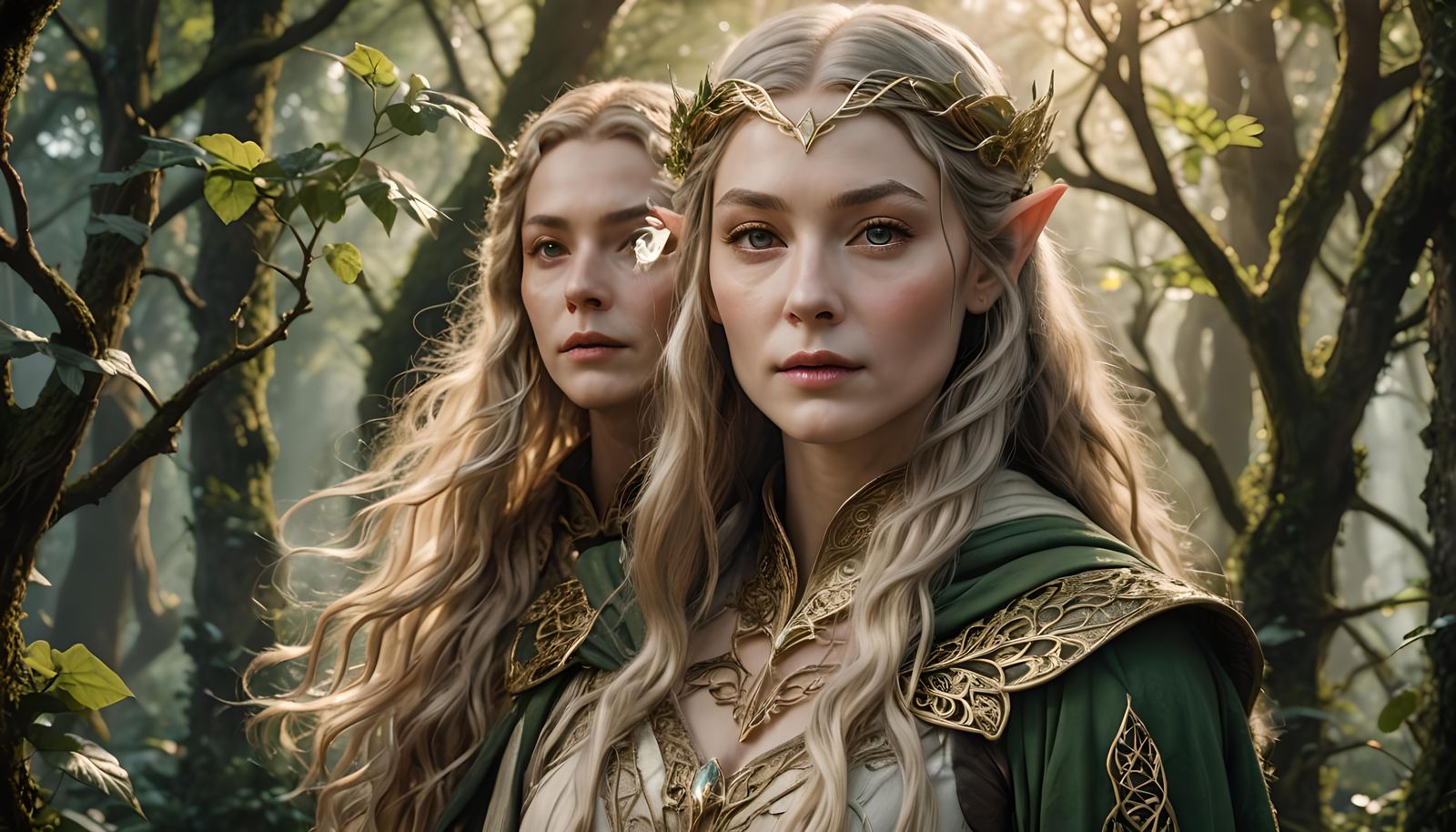 Galadriel and Tinuwen (Star-Maiden) of Lothlorien, by Lord E...