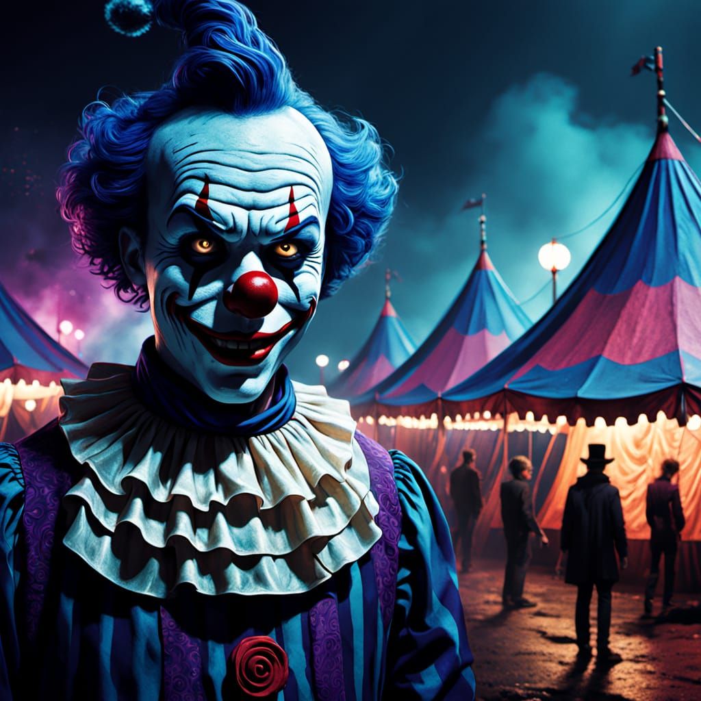 Cosmic Horror Carnival at Midnight in Digital Art