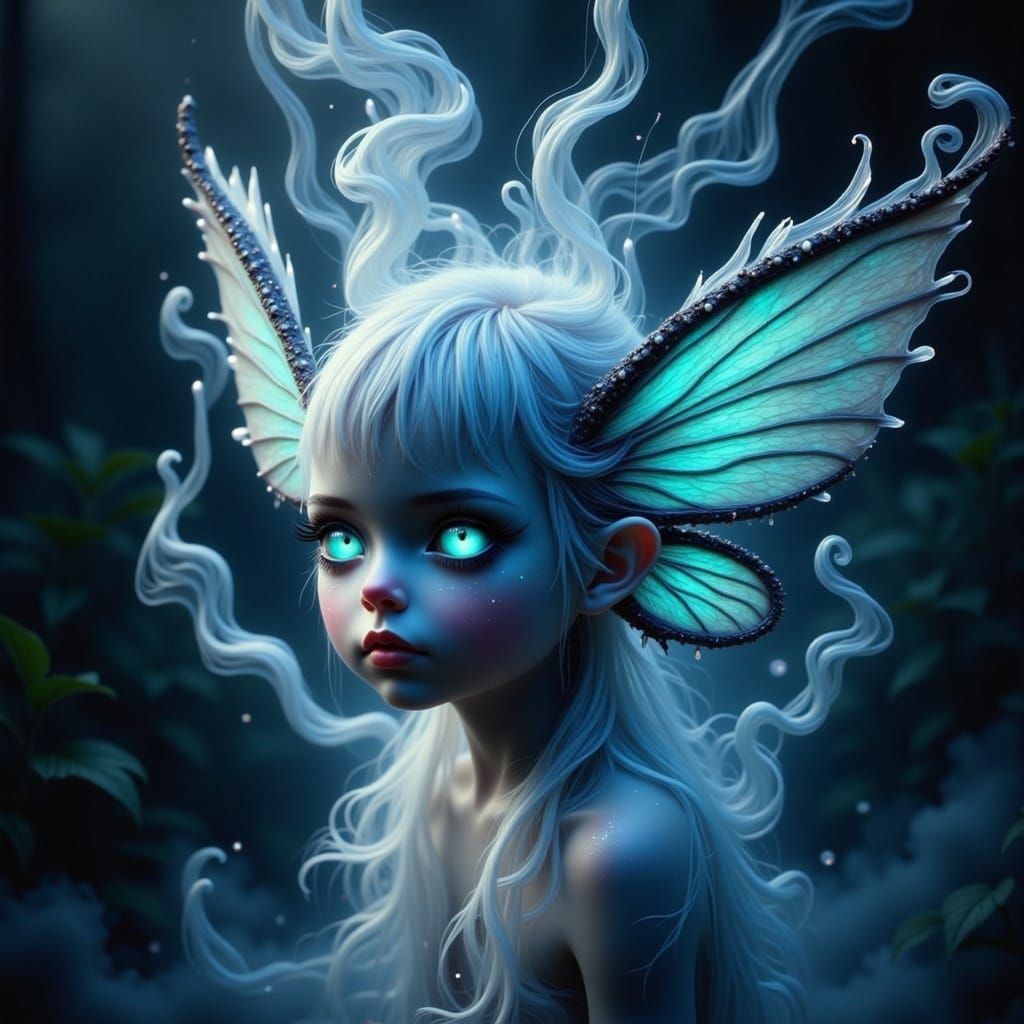 A cute little cyberpunk pixie