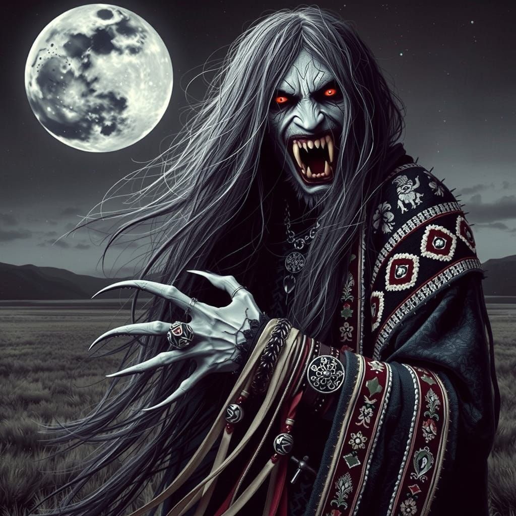 Ethereal Gothic Tapestry in Rich Analogous Hues