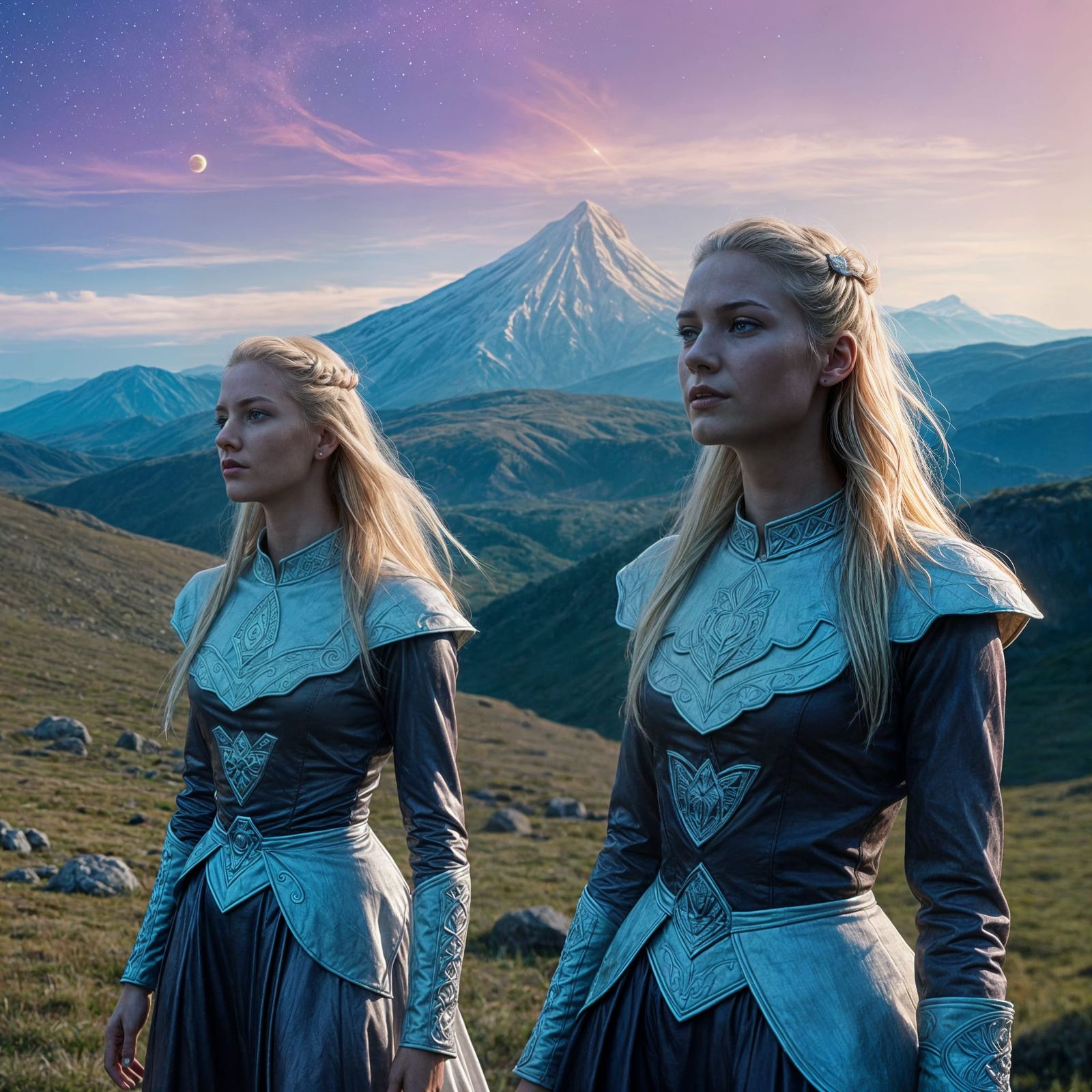 Ethereal Pleiadian Goddesses on Ancient Planet Era