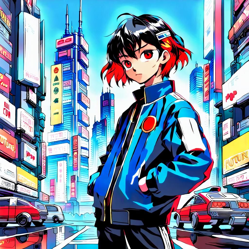 Neo Tokyo: Futuristic Pop Art Cityscape