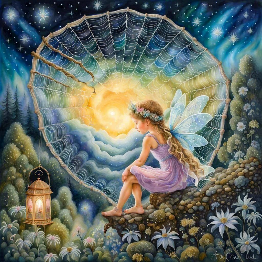 Ethereal Fantasy Landscape in Hyperdetailed Mist