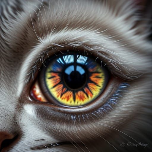 Macro Cat Nose Photography with Dew Drops